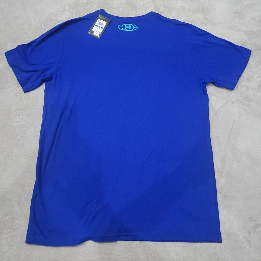 Under Armour Men's Vibrant Blue Graphic Tee - Picture 4 of 4